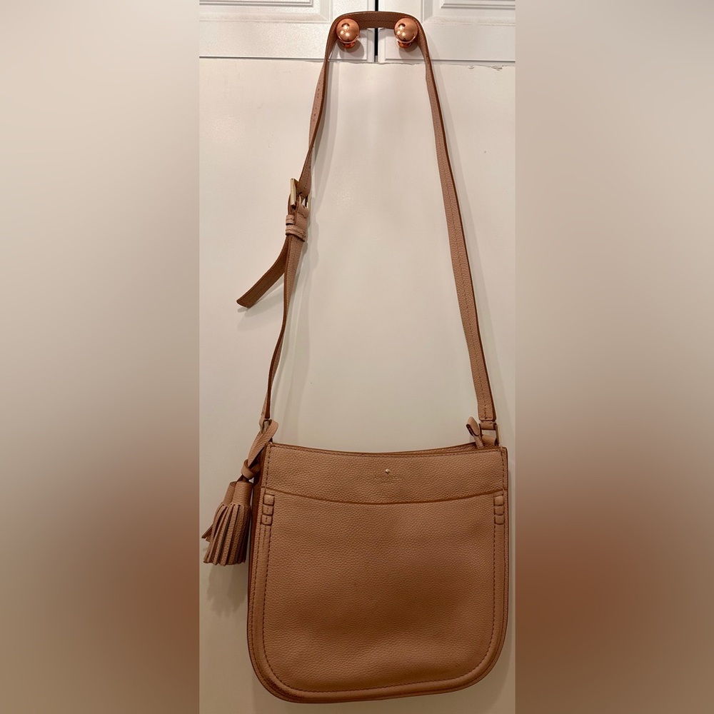 Kate Spade Tan Crossbody Bag with Tassel